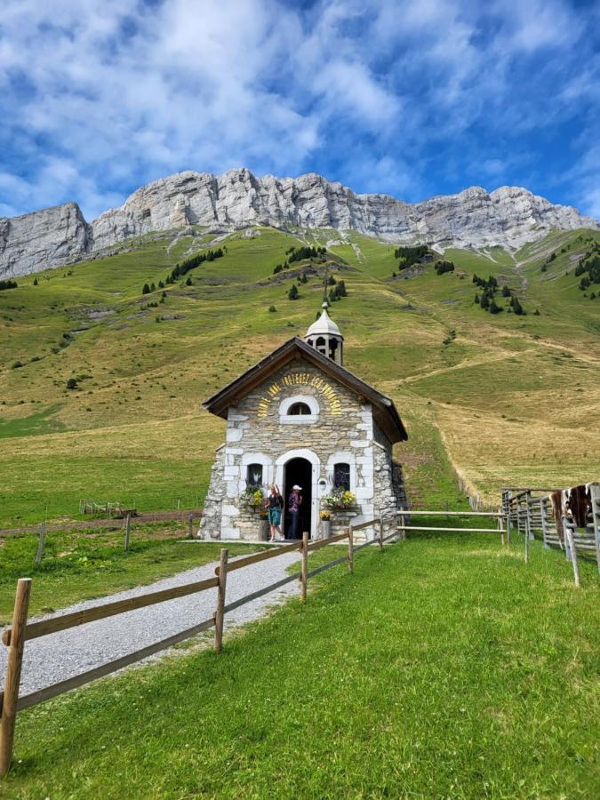 Appartement Cosy Face Aux Aravis Ле-Гран-Борнан Экстерьер фото